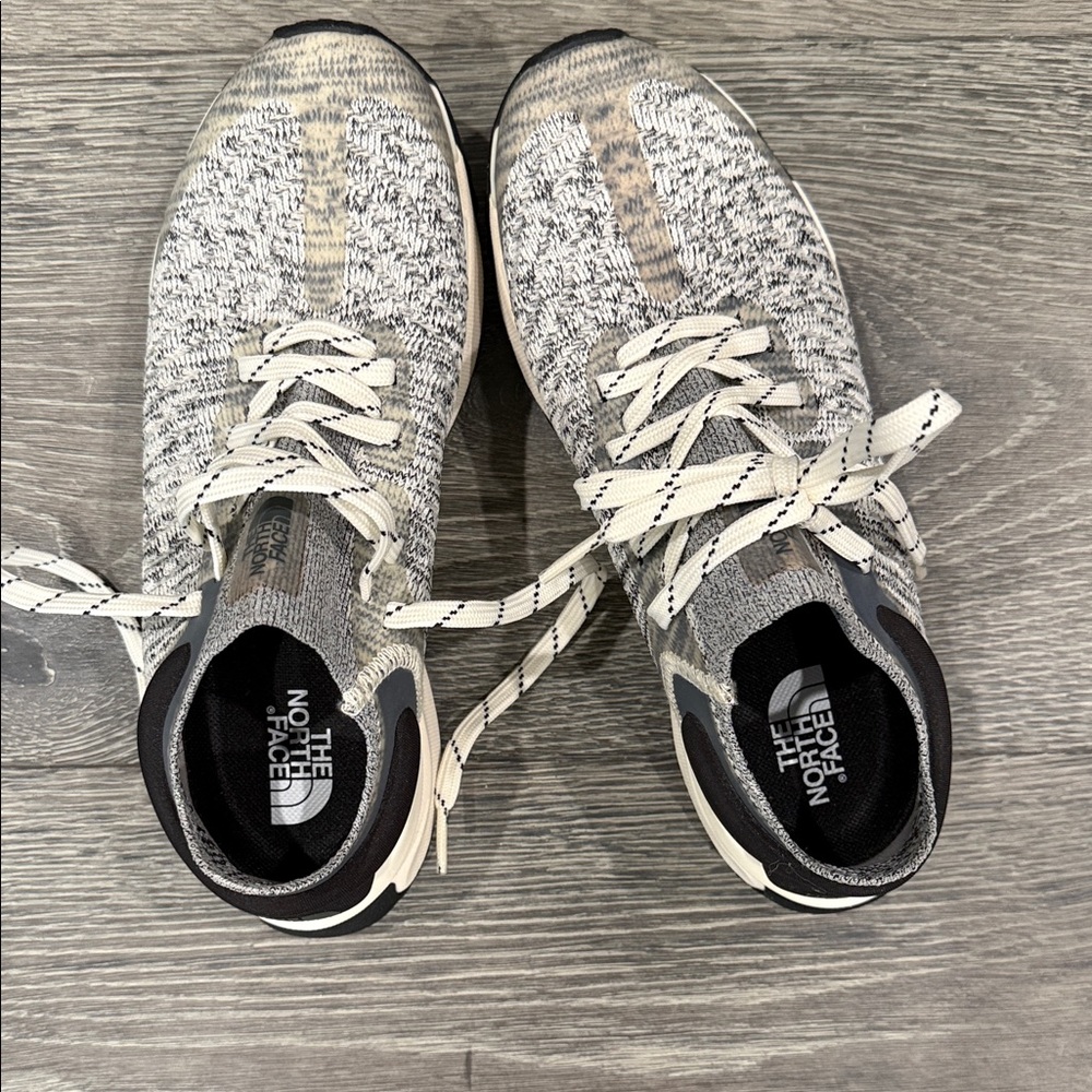 The North Face Gray and Black Athletic Shoes